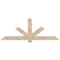 Ekena Millwork Kennewick Smooth Timber Gable Bracket, Douglas Fir, 84"W x 31"H x 5 1/2"D x 5 1/2"F, 9/12 Pitch GBW084X31X0606KEN00SDF - alternate 1